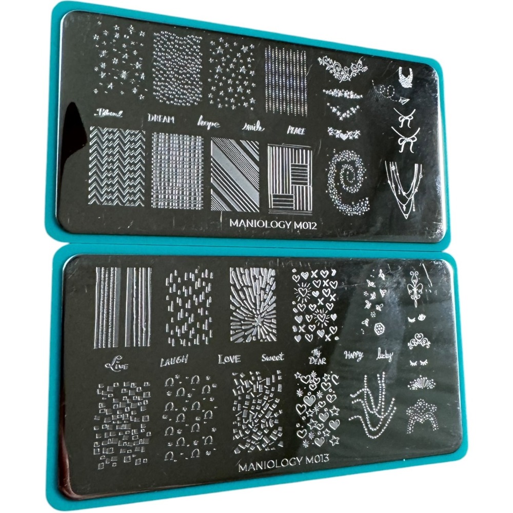 Maniology Nail Stamping Plates M012 & M013 Set Forever Young Stargazer